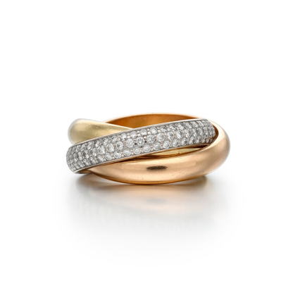 Trinity ring, large model, paved