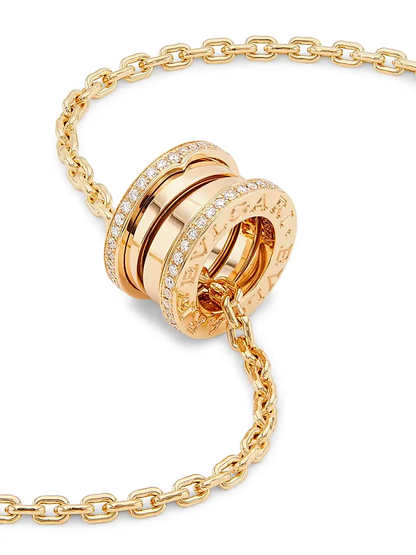 BULGARI  B.zero1 18K Rose Gold & Diamond Pendant Necklace
