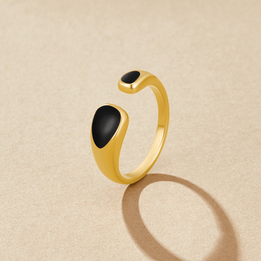 Black Sahara Wrap Ring