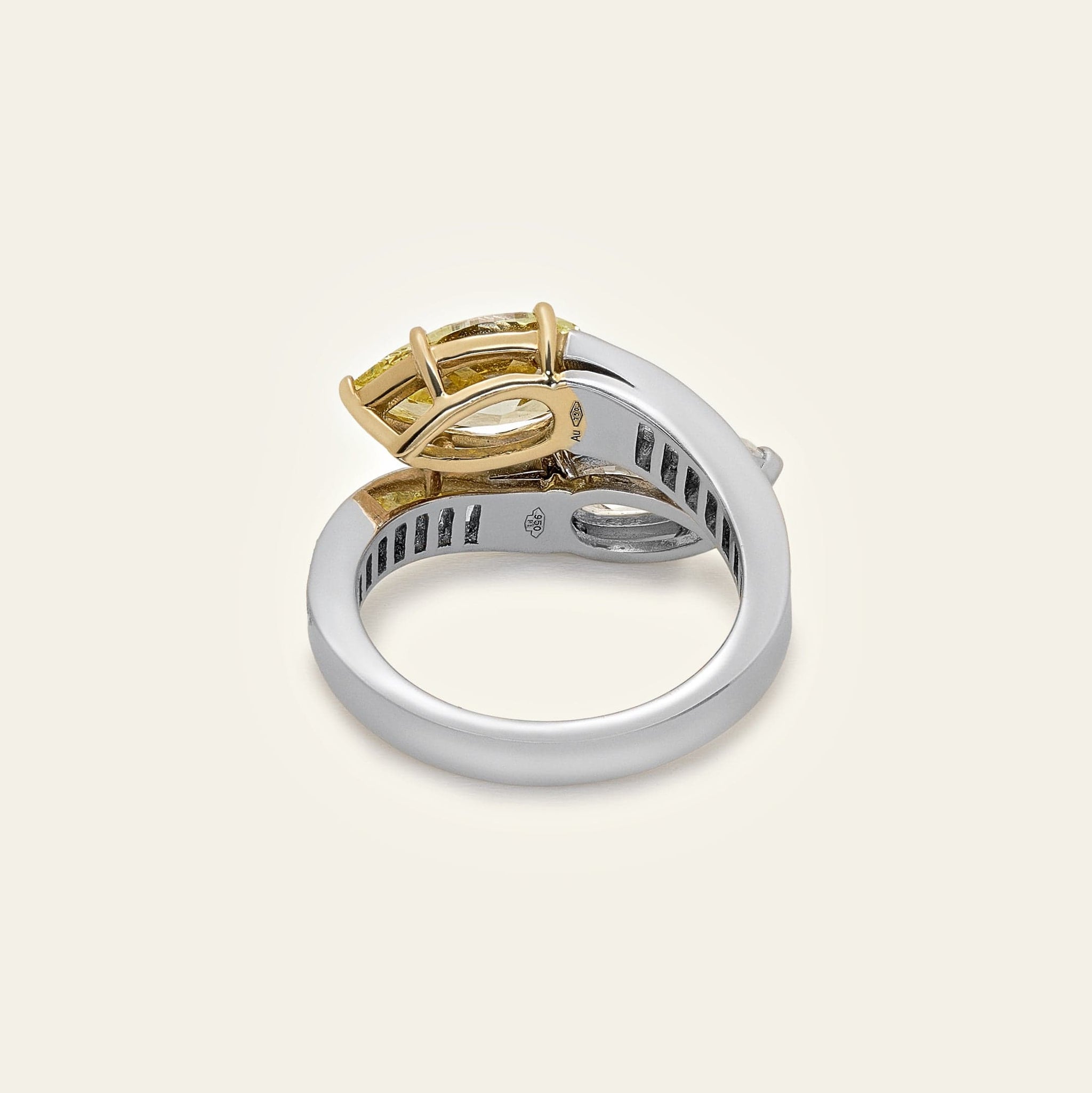 BVLGARI Fancy Intense Yellow Pear-Shaped Bulgari Ring