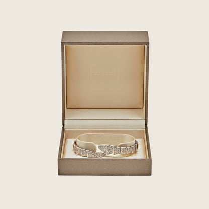 BVLGARI Serpenti One-Coil Bracelet White Gold Diamond 345215