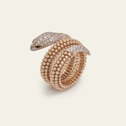 Bvlgari Pallini Serpenti Ring 358664 Rose Gold
