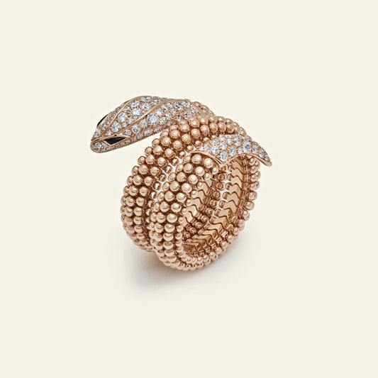 Bvlgari Pallini Serpenti Ring 358664 Rose Gold