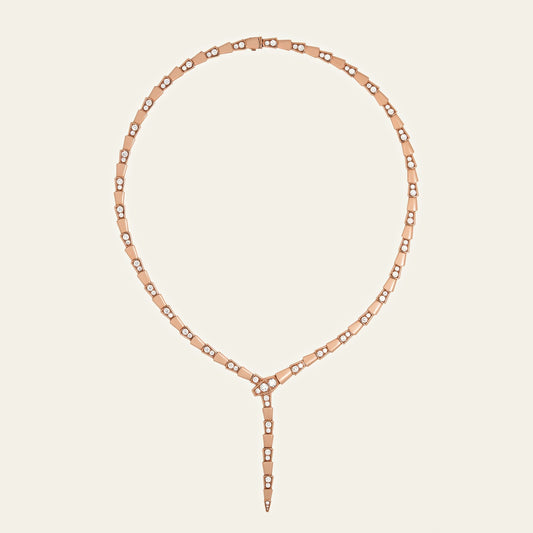 BVLGARI Serpenti Viper Necklace 353037 in Rose Gold