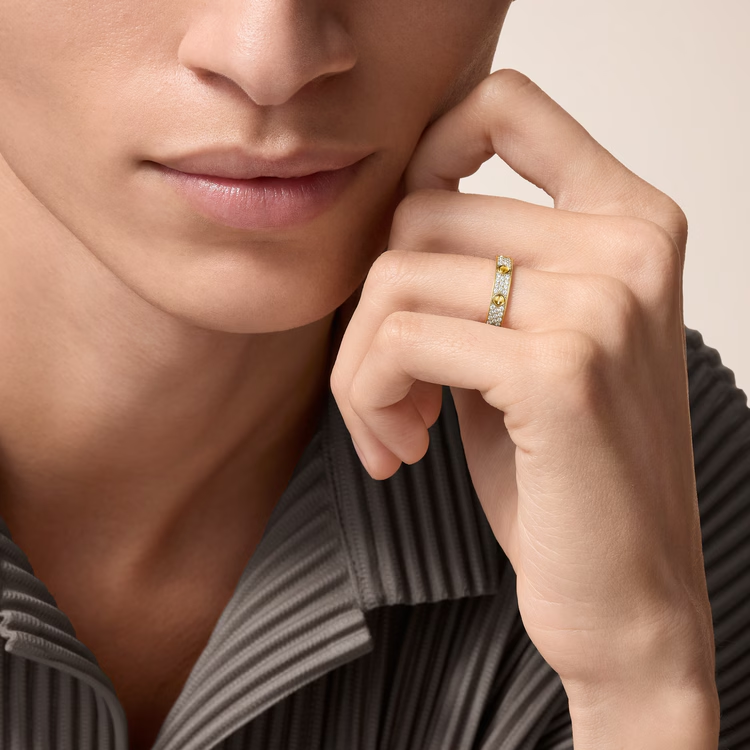 Cartier Rose Gold and Diamond-Paved LOVE Wedding Band