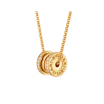 BULGARI  B.zero1 18K Rose Gold & Diamond Pendant Necklace