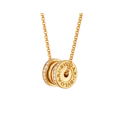 BULGARI  B.zero1 18K Rose Gold & Diamond Pendant Necklace