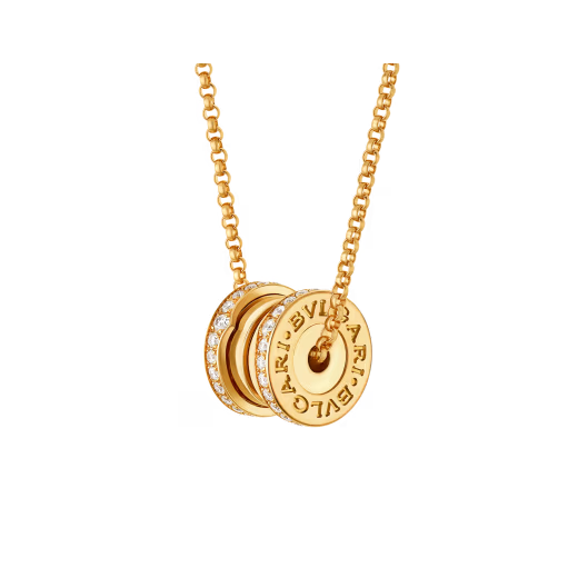 BULGARI  B.zero1 18K Rose Gold & Diamond Pendant Necklace