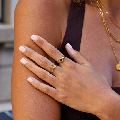 Celestial Blue Star Ring