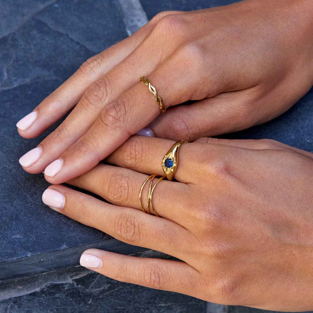 Celestial Blue Star Ring