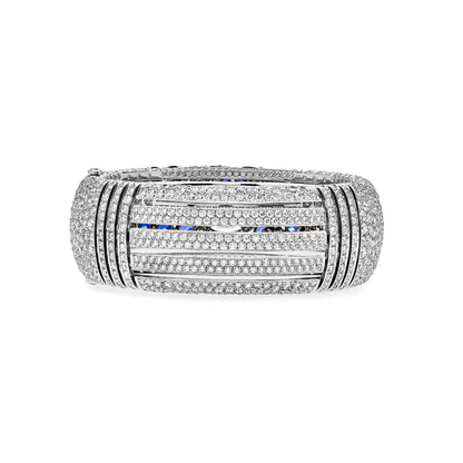 Chanel Deep Blue Diamond and Sapphire White Gold Bangle J62577