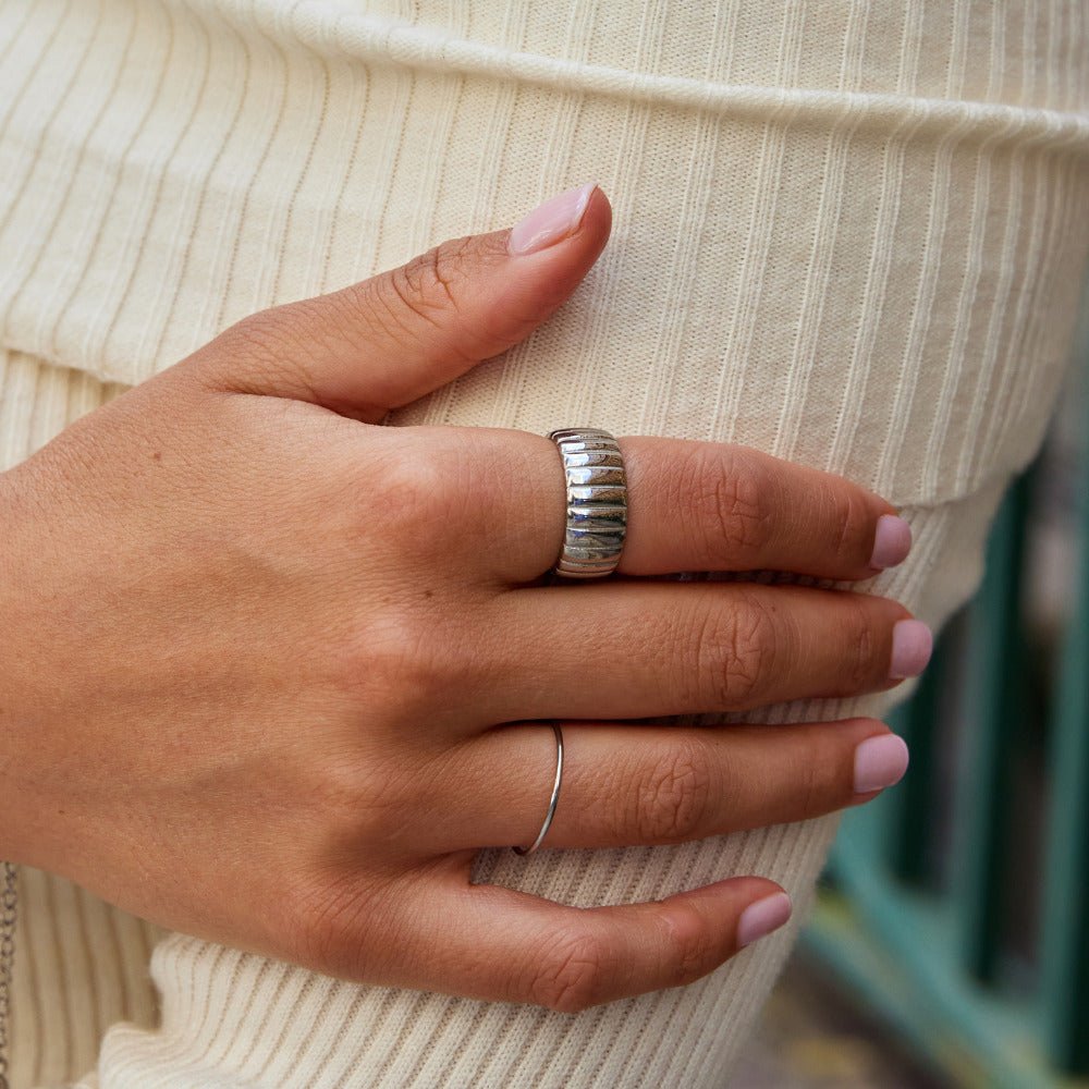Chunky Calira Silver Ring