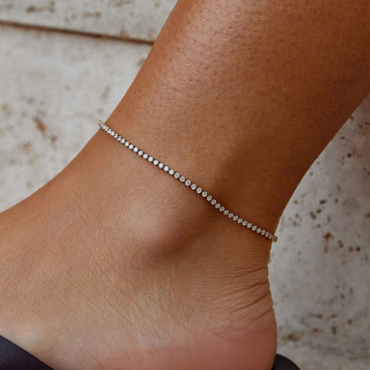 Cordelia Gold Tennis Anklet