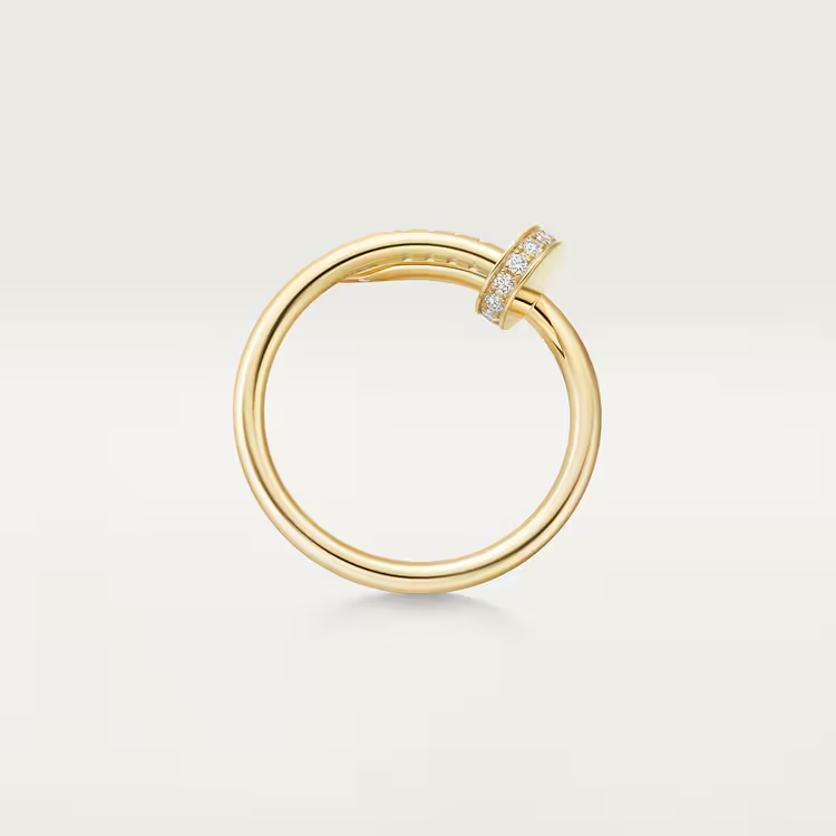 Juste un Clou ring, small model, diamonds