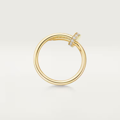 Juste un Clou ring, small model, diamonds
