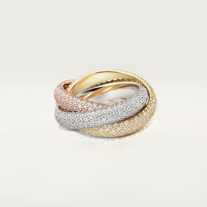 Trinity ring, large model, paved