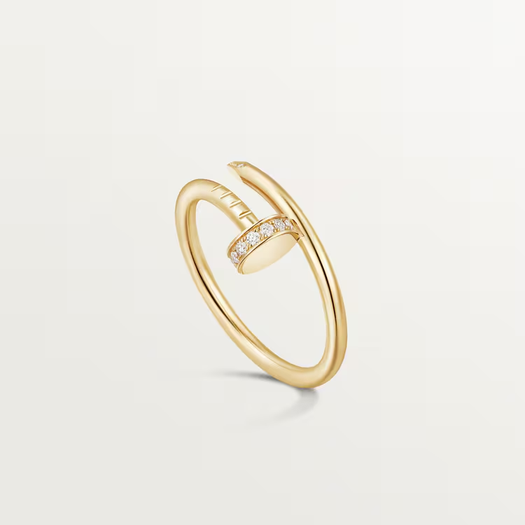 Juste un Clou ring, small model, diamonds