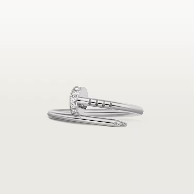 Juste un Clou ring, small model, diamonds