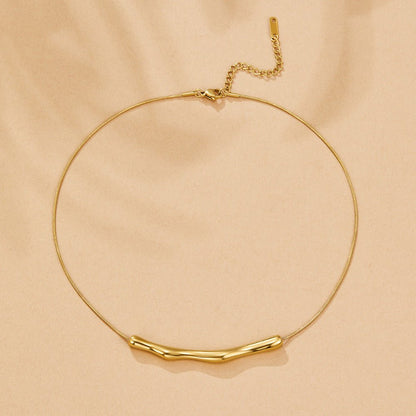 Deana Gold Bamboo Necklace