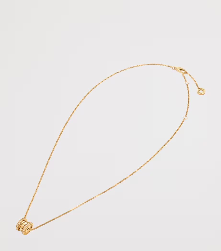 BULGARI  B.zero1 18K Rose Gold & Diamond Pendant Necklace
