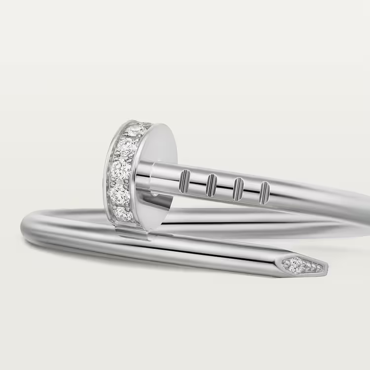 Juste un Clou ring, small model, diamonds