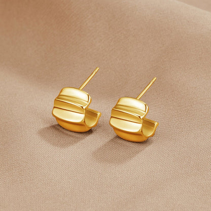 Elsa Mini Wave Hoop Earrings