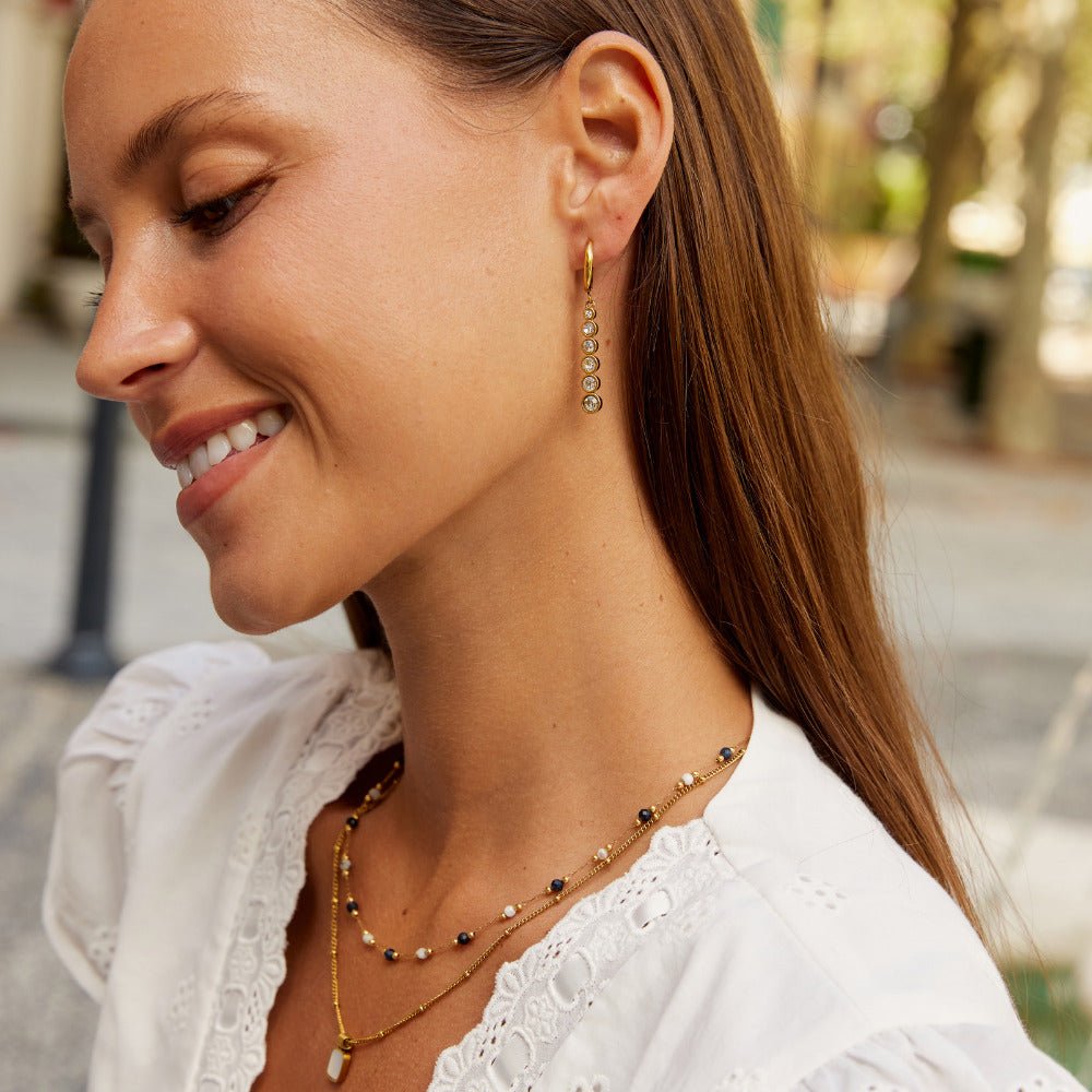 Emily Crystal Drop Earrings