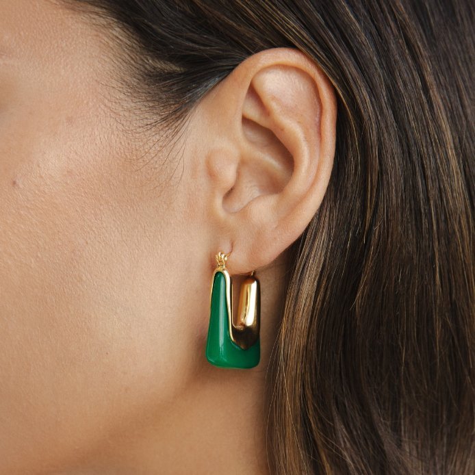 Esme Square Hoop Earrings