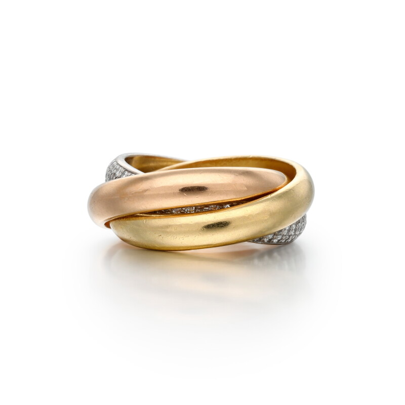 Trinity ring, large model, paved
