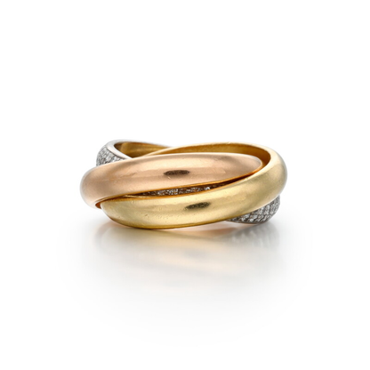 Trinity ring, large model, paved