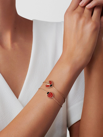 Van Cleef & Arpels Lucky Spring bracelet, open wings ladybug