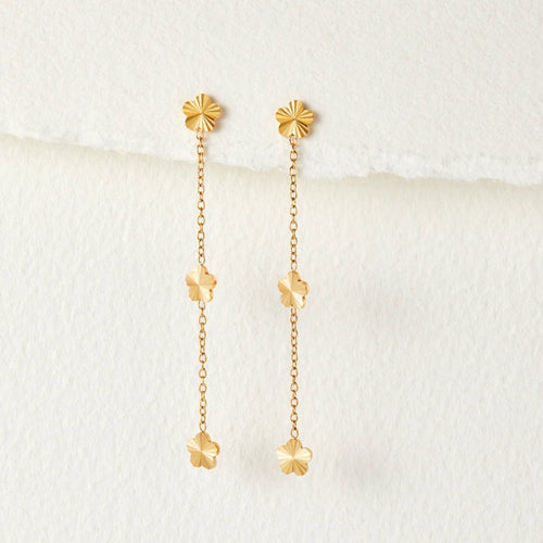 Flower Power Petal Drop Earrings