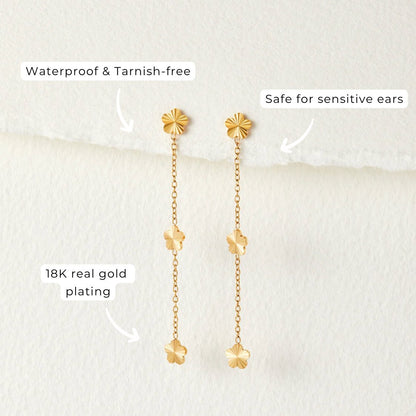 Flower Power Petal Drop Earrings