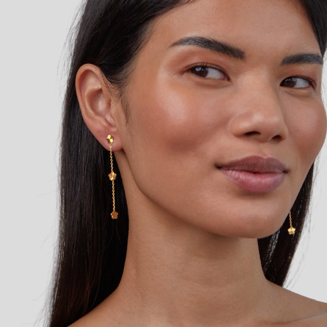 Flower Power Petal Drop Earrings
