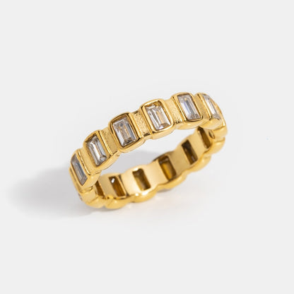 Gigi Square Crystal Ring