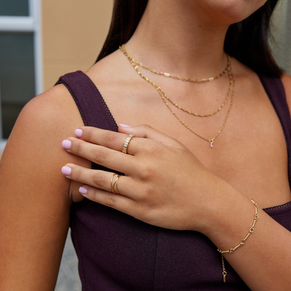 Gigi Square Crystal Ring