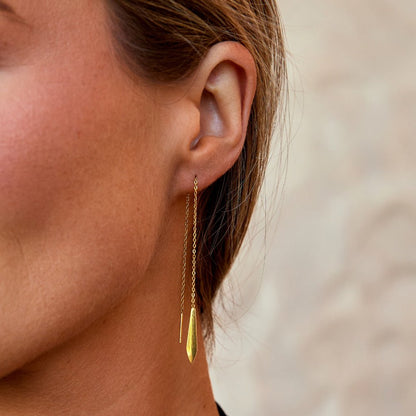 Gold Dakota Tassel Earrings