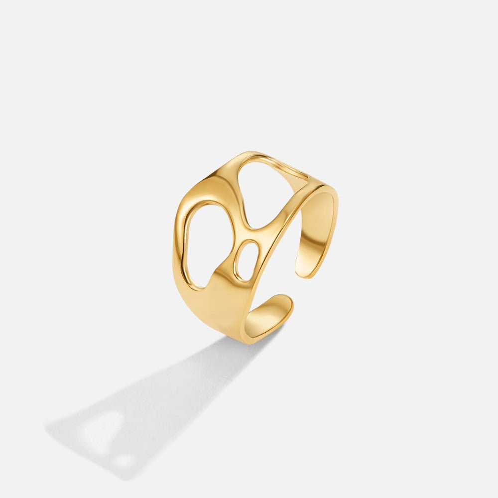 Golden Dream Hollow Ring