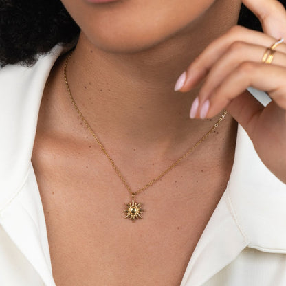 Golden Sunburst Necklace