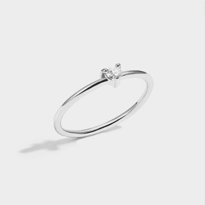 'Small Love' Crystal Heart Ring
