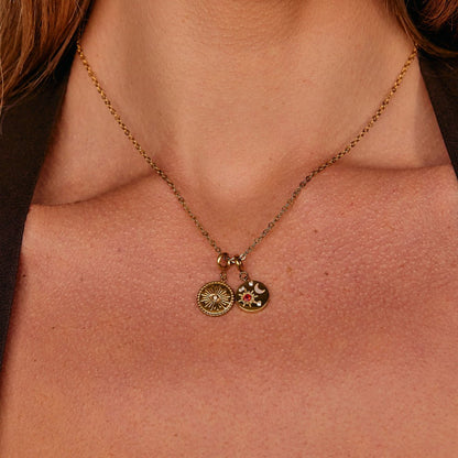 'The Truth' Gold Eye Coin Charm