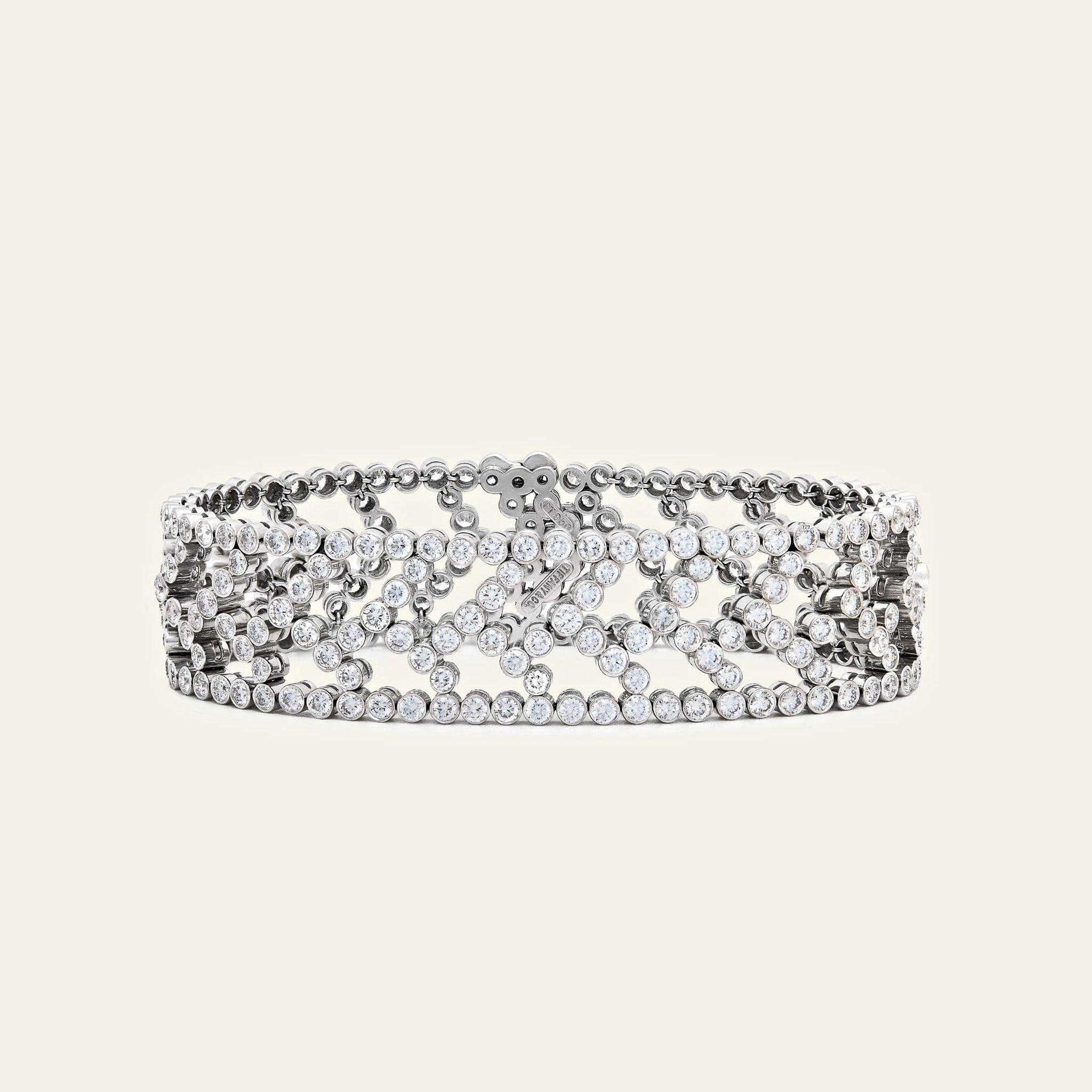 Tiffany & Co. Chevron Motif Diamond Bracelet