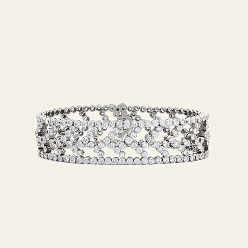 Tiffany & Co. Chevron Motif Diamond Bracelet