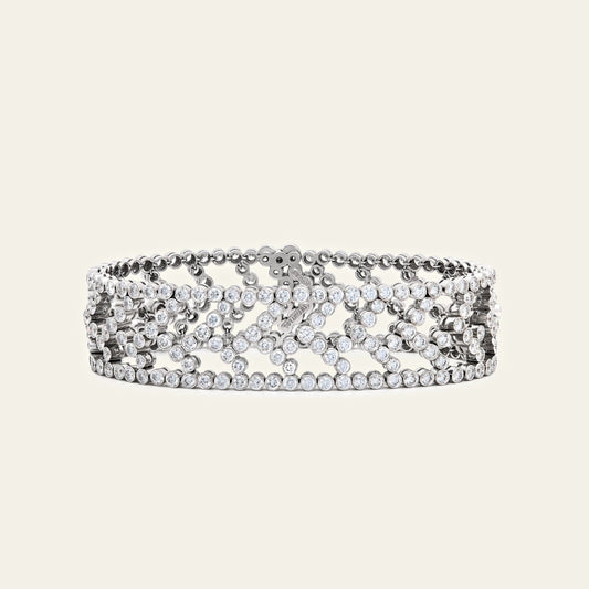 Tiffany & Co. Chevron Motif Diamond Bracelet