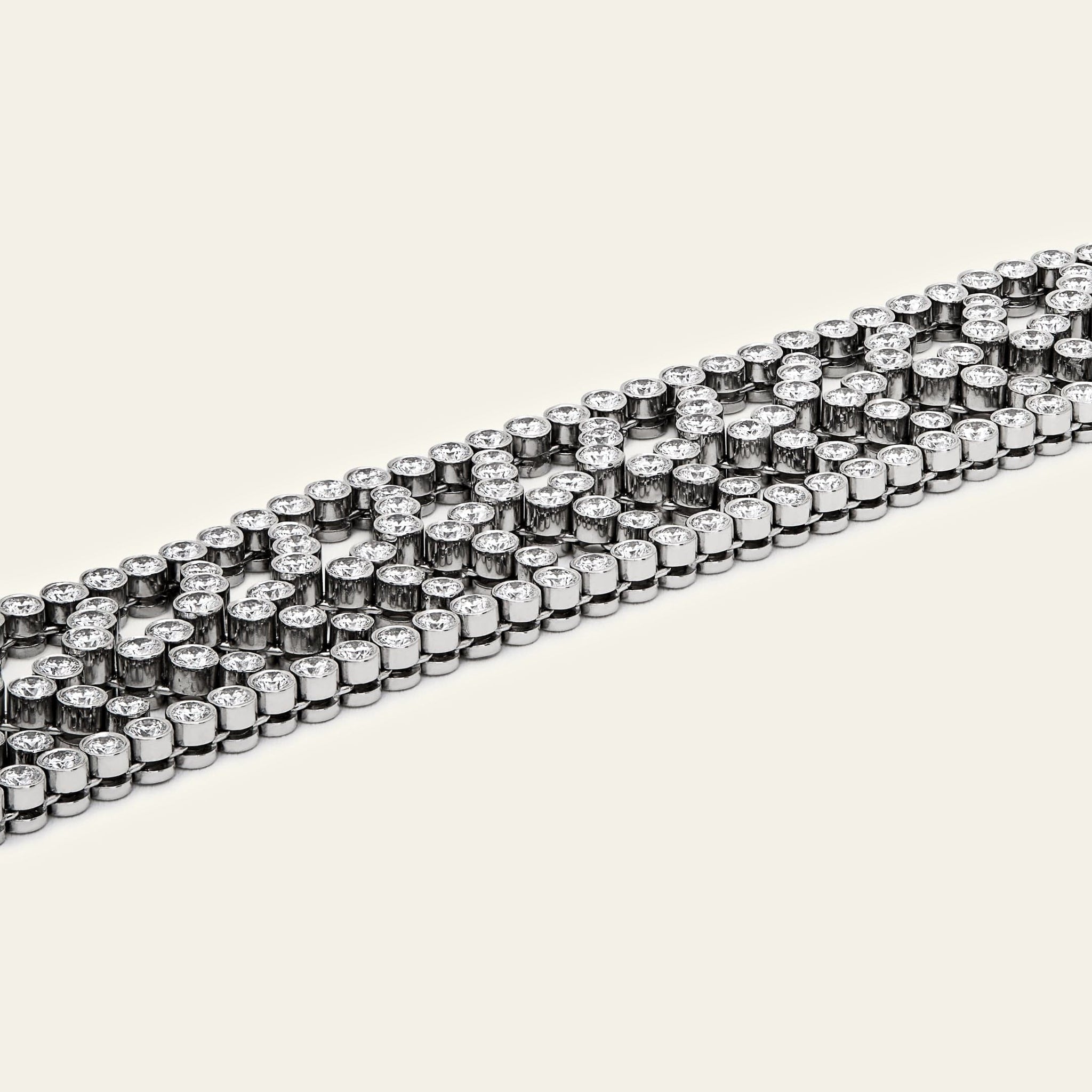 Tiffany & Co. Chevron Motif Diamond Necklace