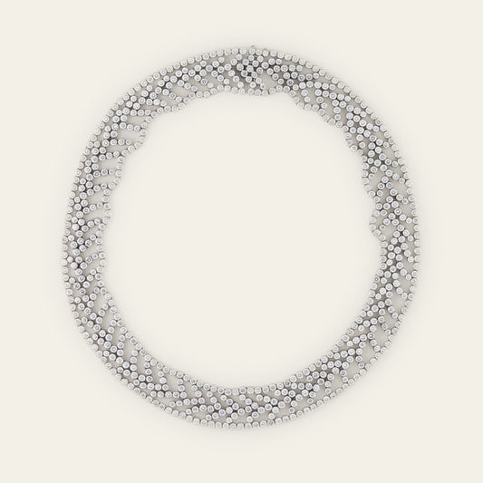 Tiffany & Co. Chevron Motif Diamond Necklace