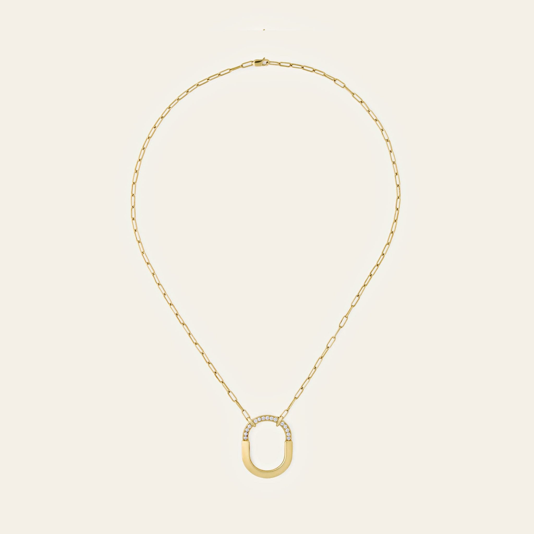 Tiffany & Co. Lock Necklace in Yellow Gold with Diamonds 72342135