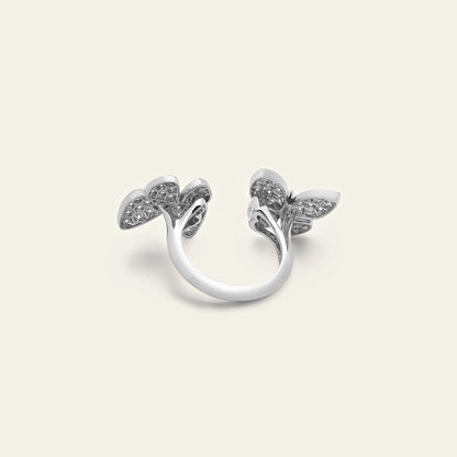 Van Cleef & Arpels Two Butterfly Between The Finger Ring